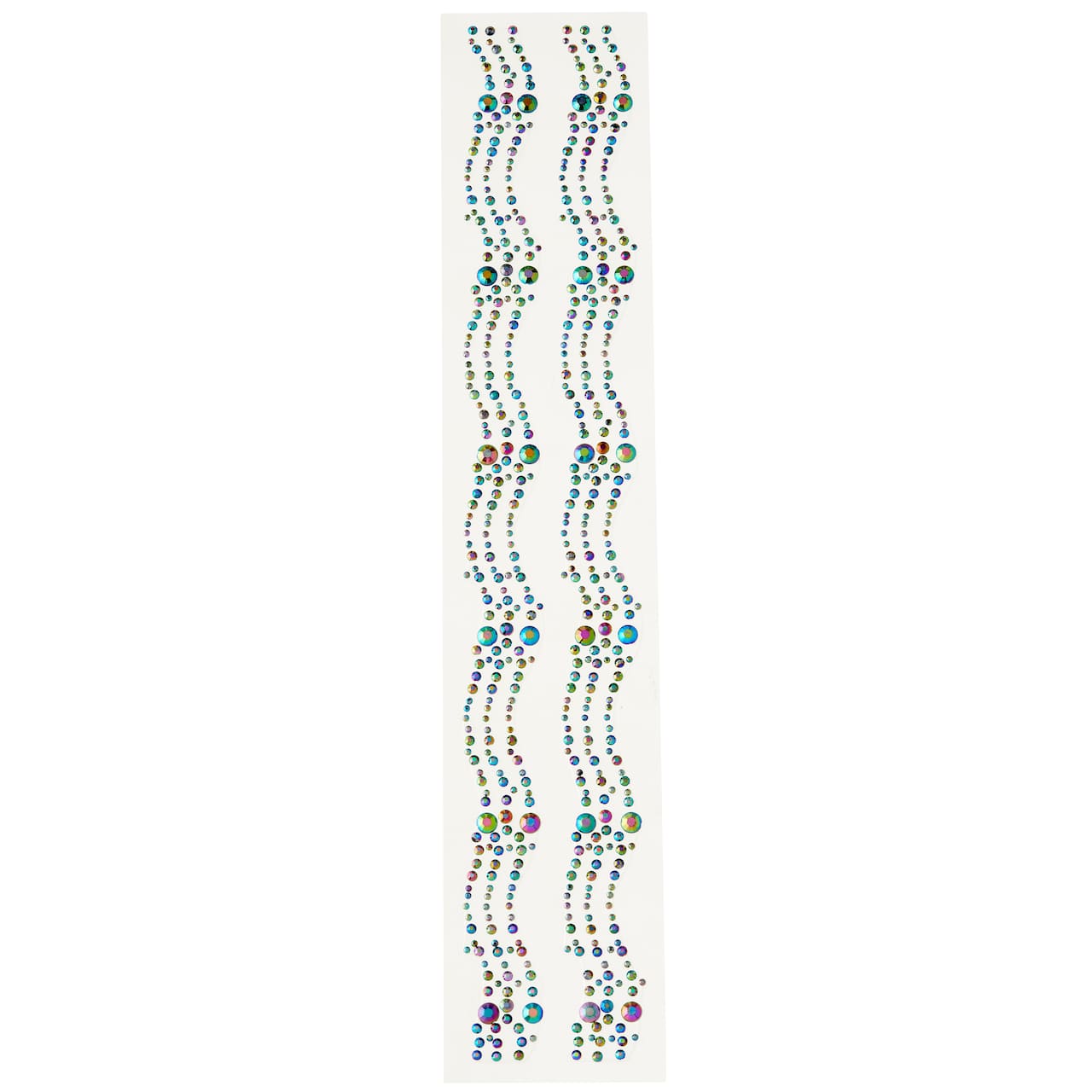 12 Packs: 2 ct. (24 total) Black AB Crystal Strip Bling Stickers by Recollections™